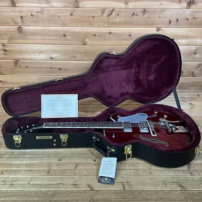 Gretsch G6119T-ET Players Edition Tennessee Rose Electrotone Hollow Body Electric Guitar - Dark Cherry Satin image 7