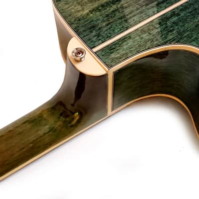 Westfield Electro Acoustic Guitar TF656P Trans Green Burst 2003 image 20