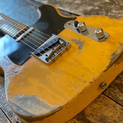Fender Custom Shop 1953 RI Heavy Aged Butterscotch with OHSC & Docs image 8
