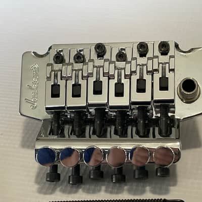 2000's Jackson Dinky Guitars JT-580 Chrome Licensed Floyd Rose Tremolo Guitar Bridge Upgraded Brass Block image 4