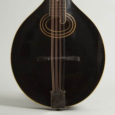 Gibson  Style H-1 Carved Top Mandola (1923), ser. #74352, original black hard shell case. image 3
