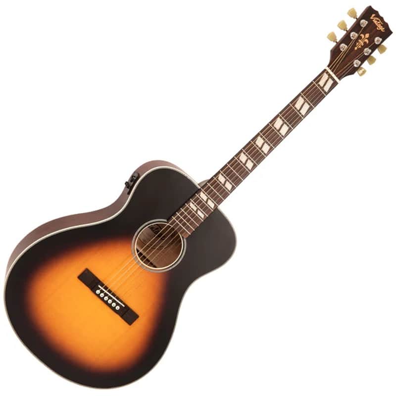 Vintage VE130VSB Acoustic Electric Guitar - Vintage Sunburst Bild 1