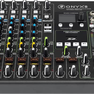 Mackie Analog Live Studio USB Mixer 8-Channel Premium Recording Onyx8 image 1