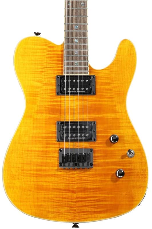 Fender Special Edition Custom Telecaster FMT HH with Laurel Fretboard - Amber image 1