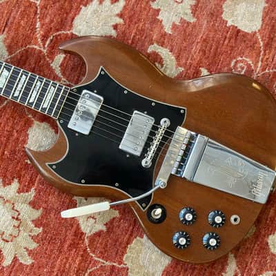 Modified 1970s Gibson SG Standard - Custom Order - Left-Handed in Walnut w/ OHSC & Paperwork image 3