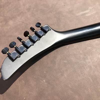 Kramer Imperial Matte Black Explorer Electric Guitar & DiMarzio Strap image 10