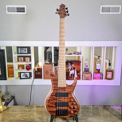 MTD 535-24 with Quilted Makore Top, Flamed Maple Body & Birdseye Maple Fingerboard image 6