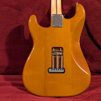 Fender Stratocaster Plus Top Amber Flame Maple Top FMT Guitar Body, MIM Mexico image 2