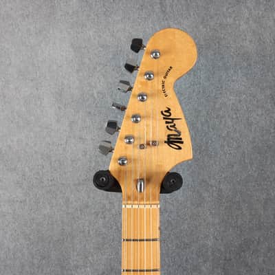 Maya S Style Electric Guitar - MIJ - Natural - 2nd Hand image 4