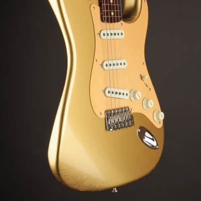 Fender Custom Shop LTD 1957 Stratocaster Rosewood Neck Aged Aztec Gold/DLX Closet Classic image 11
