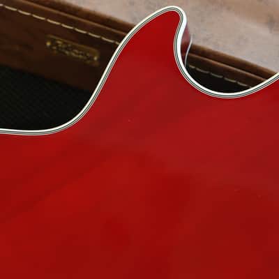 2015 Gibson Custom Shop Les Paul Custom Figured Electric Guitar Iced Tea Burst + COA OHSC image 14