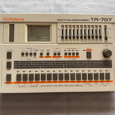 Roland TR-707 Rhythm Composer Drum Machine w/ PSU Tested Working image 2