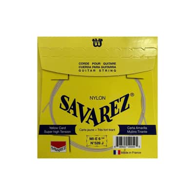 Savarez 520J High Tension Traditional Classical Guitar Strings - Yellow Card image 2