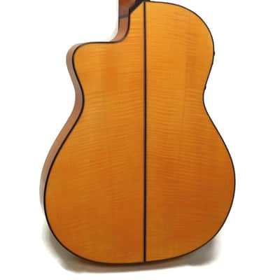 Cordoba 55FCE Thinbody Nylon String Flamenco Acoustic-Electric Guitar w/ Case - Made in Spain image 8