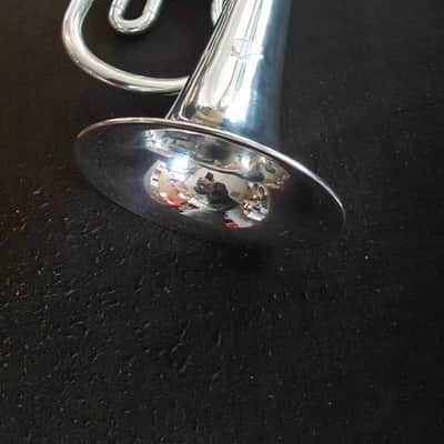 Professional Bb Flugelhorn Engrave Silver Rotary Valves image 4