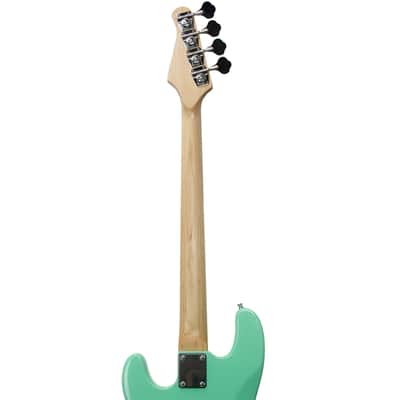 Sawtooth EP Series Electric Bass Guitar, Surf Green w/ Pearl Pickguard image 11