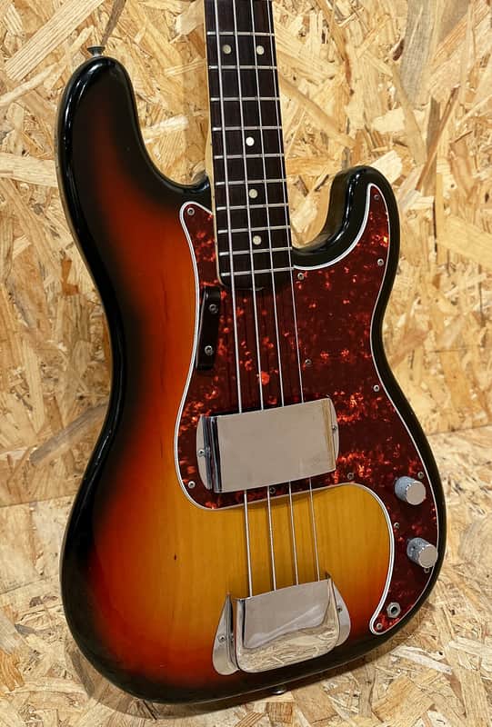 Pre Owned Fender 1975 Precision Bass - Sunburst, Rosewood Inc. Case - Excellent