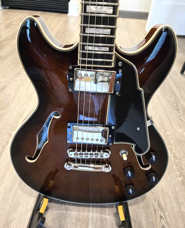 D'Angelico Premier DC Mini 2025 - Brown Burst (+ extras) image 1
