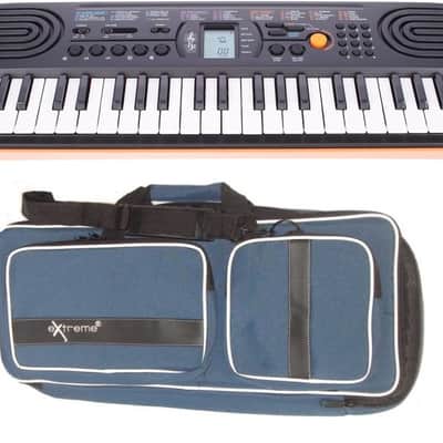 Casio Sa76 Tastiera Portatile 44 Tasti Mini Scuole Medie Pianola Polifonica 100 Toni 50 Accompagnamenti 10 Brani + Borsa Imbottita Bundle