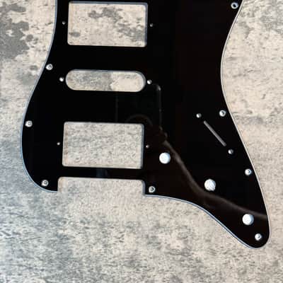 BMC Standard Stratocaster® Strat® Pickguard 3 Ply 11 Hole HSH Humbucker Single Humbucker Black [L30] image 1