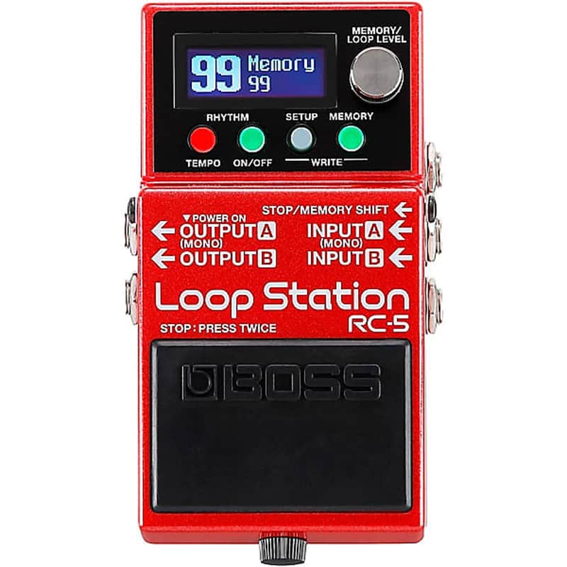 Boss RC-5 Loop Station Effects Pedal Red image 1