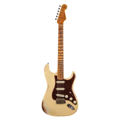Fender Custom Shop 1956 Stratocaster Heavy Relic Guitar - Aged Vintage White - CHUCKSCLUSIVE - #R125401 image 2