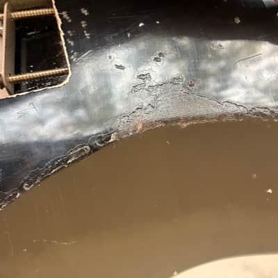 MJT Stratocaster body vintage style SSS - Black nitro over surf green metallic partsCaster project image 16