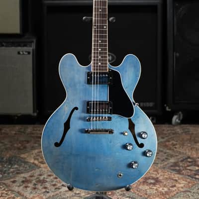 Gibson ES-335 Semi-Hollow Electric Guitar - Ocean Blue with Hardshell Case image 3