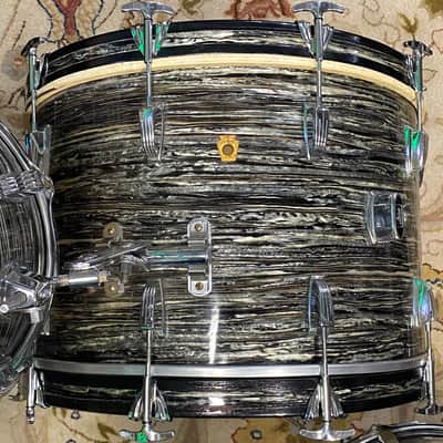 Ludwig Oyster Black Pearl 3-Piece Set - Super Classic - Very Good Condition - We Ship Fast! image 3