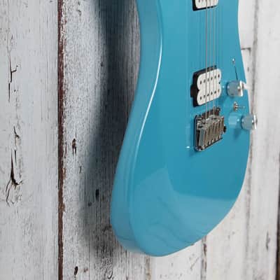 Eart Guitars TL-380 Electric Guitar Roasted Maple Neck Gloss Metal Blue Finish image 8