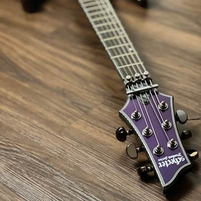Schecter Hellraiser Hybrid C-1 FR UV in Ultra Violet image 6