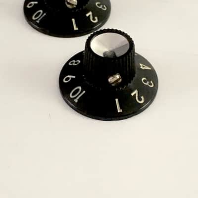 2 Vintage Fender Amplifier Knobs For Blackface Amps CTS Pots Fullerton Era Relic 60s Reissue image 1