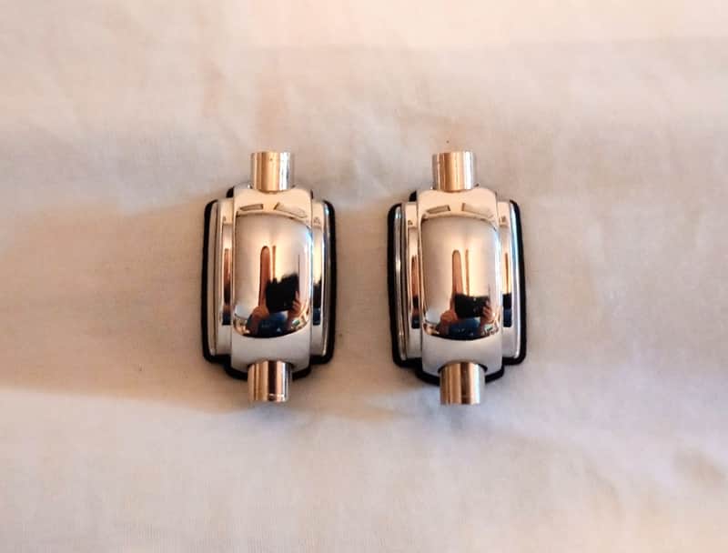 TAMA PICCOLO SNARE DRUM LUGS PAIR - CHROME - FREE SHIP TO C-USA! image 1