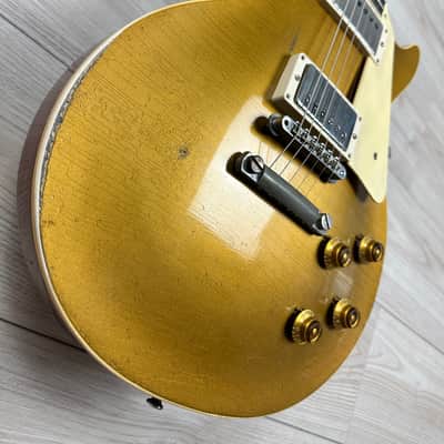 Gibson Custom 1957 Les Paul Goldtop Reissue Electric Guitar - Murphy Lab Ultra Heavy Aged Double Gold image 4