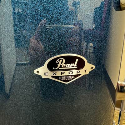Pearl Export EXX Floor Tom 14x14" Electric Blue Sparkle image 2