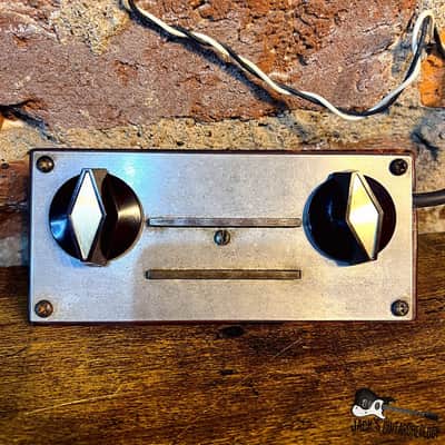 Regal Lap Steel Guitar Pickup w/ Electronics, Knobs & Mounting Bracket (1930-40s - Silver / Mahogany) image 2