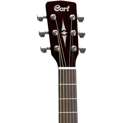 Cort AF510EOP Standard Series Acoustic Electric Concert Guitar. Open Pore image 5