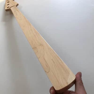 Fretless 4 String Jazz Bass Style Maple Neck, Fretless Fingerboard Fretboard image 6