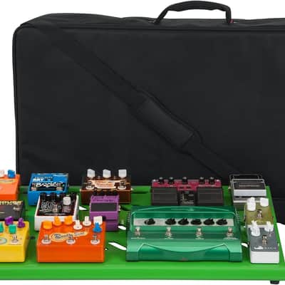 Gator Electric Guitar Multi Effects Pedalboard Pedal Board - Green image 1