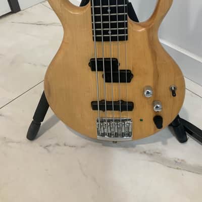 Pedulla Bass MVP-5 1980’s - Natural finish Active Please Read image 1