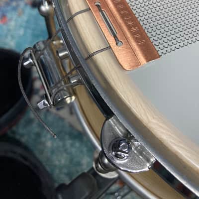 Angel - 14x5.5" Snare Drum Segmented Block Alder Wood Shell 2019 - Clear Oil Finish image 18