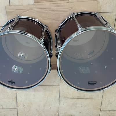 Yamaha Recording custom 14x12 and 13x11 toms cherry wood image 19