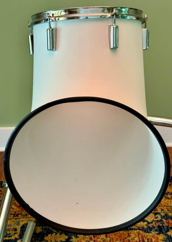 North Drums 12" Rack Tom Drum White Read Details Vintage 70's image 1