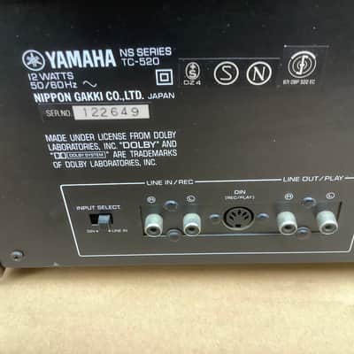 Yamaha TC-520 Natural Sound Stereo Cassette Deck vintage made In Japan image 5