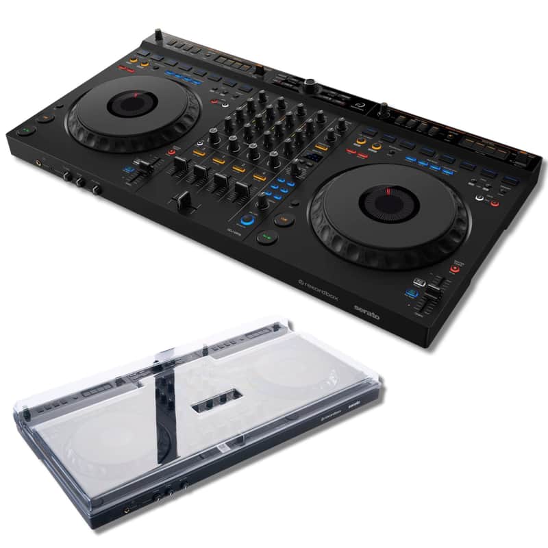 AlphaTheta DDJ-GRV6 4-Channel DJ Controller with Decksaver DDJ-GRV6 Protective Cover image 1