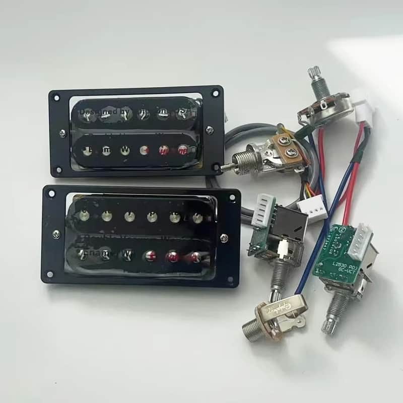 Epiphone Black Guitar Humbucker Pickups with Wiring Harness Kit Fit Les Paul image 1