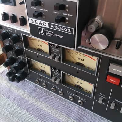 TEAC A-3340S 1/4" 4-Track Reel to Reel Tape Recorder image 4