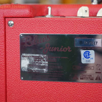 Fender Blues Junior Texas Red Tube Amplifier Vintage 30 image 3