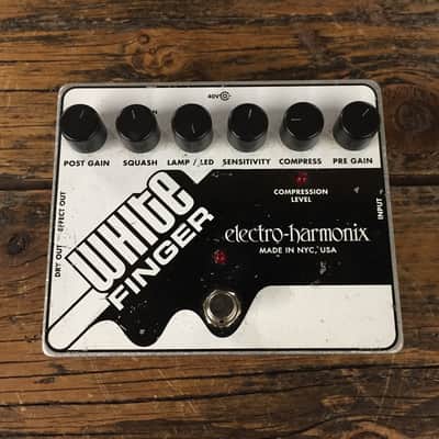 レア旧　Electro-Harmonix White Finger コンプレッサ Electro-Harmonix White Finger Analog Optical Compressor Pedal | Reverb
