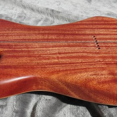 Babik Custom Telecaster Style body, Art Top, Ebony and Mahogany, Handmade 2025 image 9